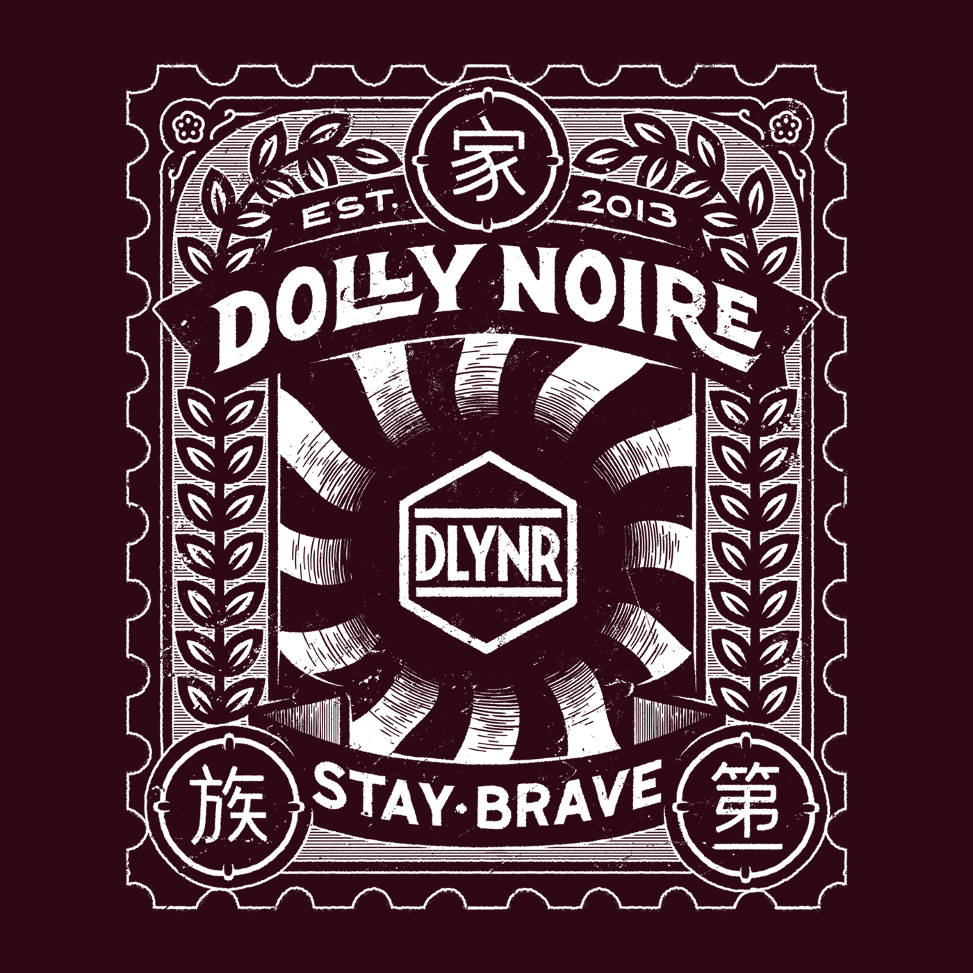 DOLLY NOIRE Japan Stamp